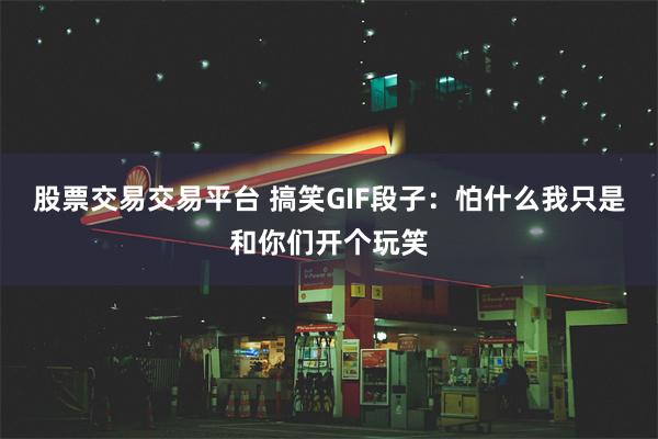 股票交易交易平台 搞笑GIF段子：怕什么我只是和你们开个玩笑