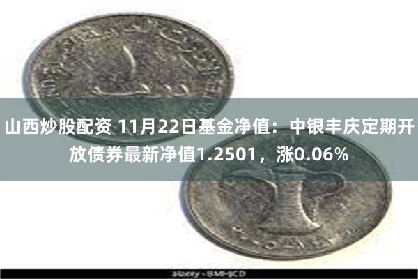 山西炒股配资 11月22日基金净值：中银丰庆定期开放债券最新净值1.2501，涨0.06%