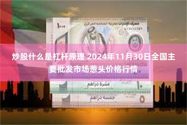 炒股什么是杠杆原理 2024年11月30日全国主要批发市场葱头价格行情