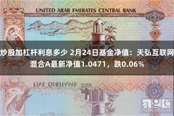 炒股加杠杆利息多少 2月24日基金净值：天弘互联网混合A最新净值1.0471，跌0.06%